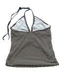 Black White Geometric Halter Top (S)