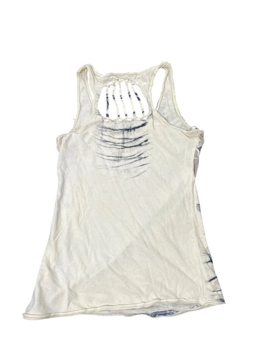 champagne ruffle satin top (L)