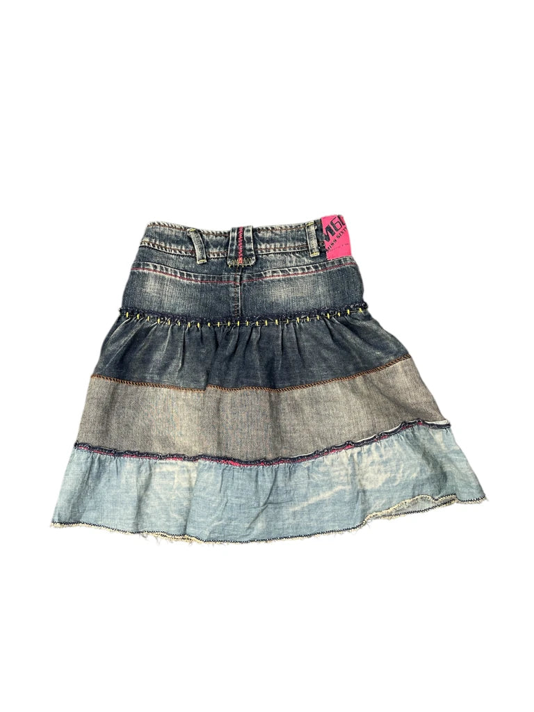 Miss Sixty Multicolor Denim Skirt (XXXS)