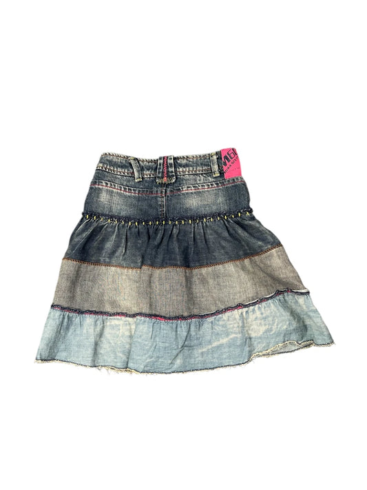 Miss Sixty Multicolor Denim Skirt (XXXS)