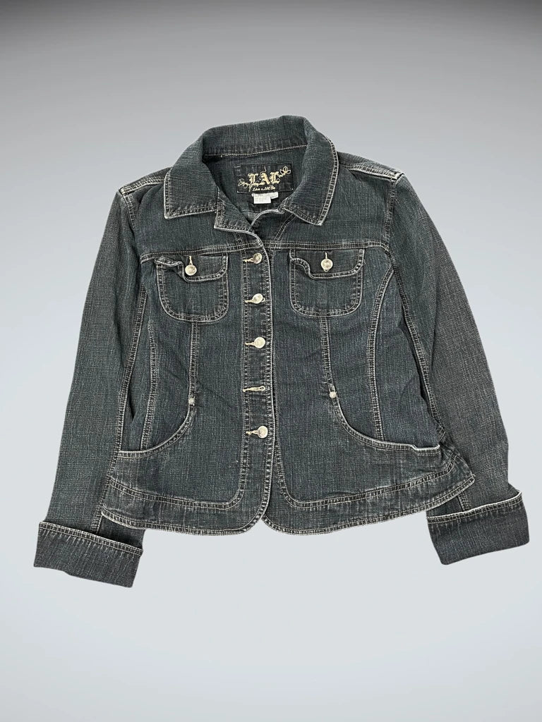 LaL Dark Washed Vintage Denim Jacket (L)