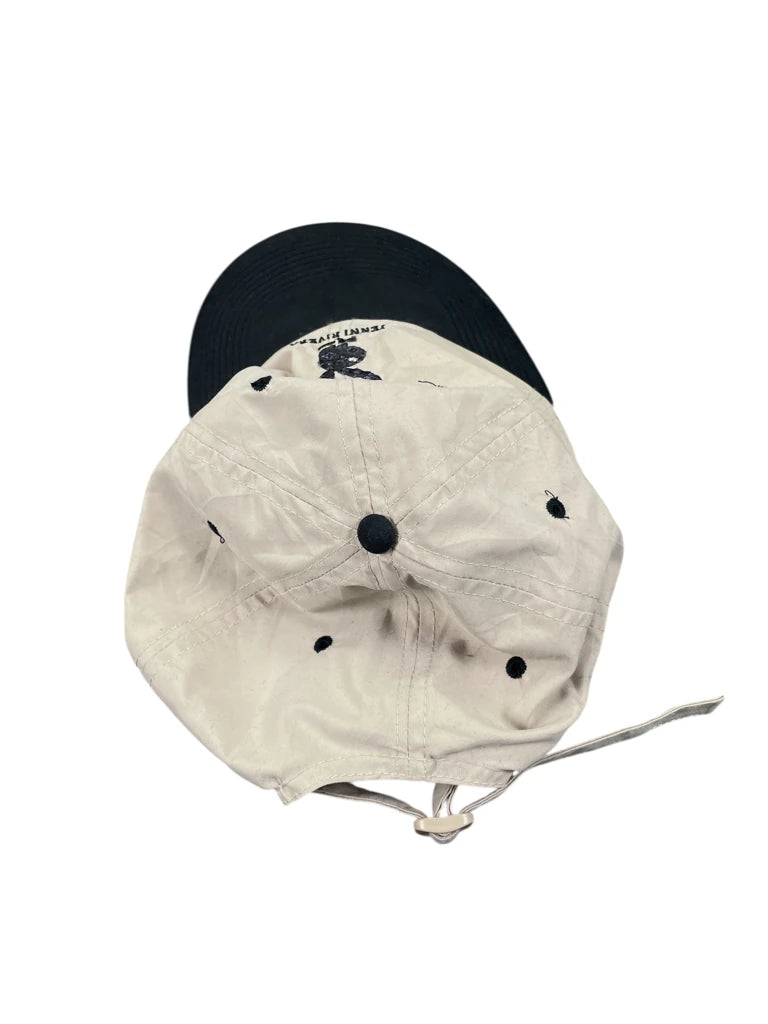Beige and Black Playboy Cap (ONESIZE)