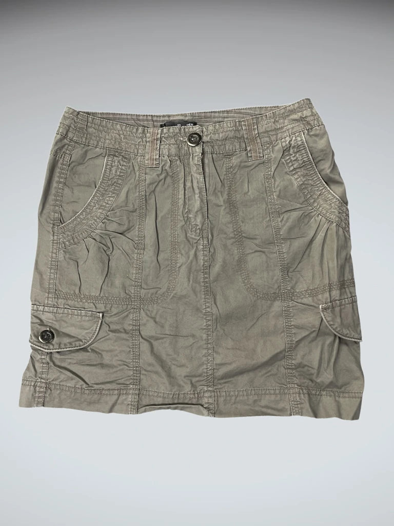 Willi Smith Khaki Chino Skirt (M)