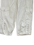 Tribal White Buttoned Cargo Pants (M)