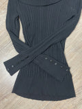 Long sleeve shirt with wide collar