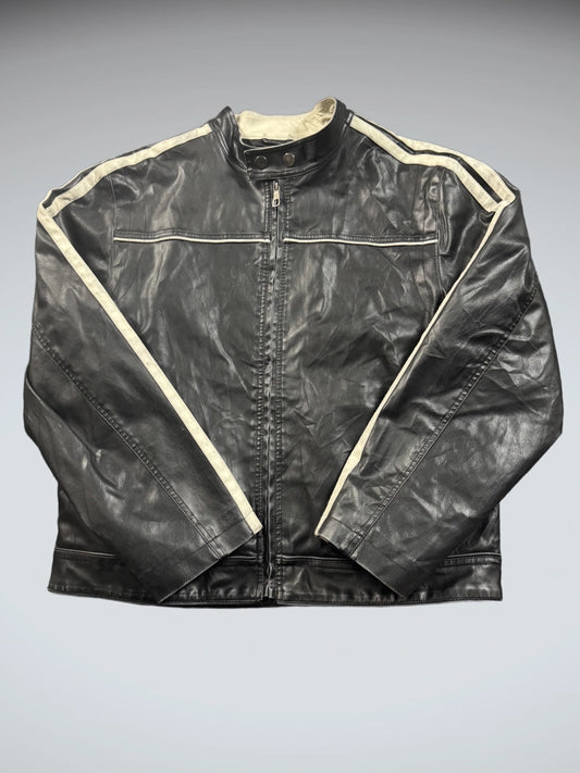 Whispering Smith Black Racing Leather Jacket (L)