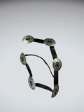 Western Style Black Concho Leather Belt (ONESIZE)