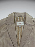 Selections Beige Genuine Leather Blazer Women (M)