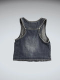 Mossimo Supply Co Blue Denim Vest Women (XL)