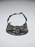 Black Ring Buckle Shoulder Bag (ONESIZE)