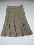 Larry Levine Grey Flared Midi Skirt (M)