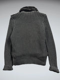 Vintage Black Faux Fur Jacket Women (M)