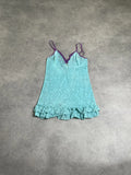 turquoise lace dress (L)