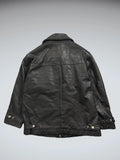 Class Club Black Vintage Leather Jacket (M)