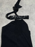 black top with neck string (M)