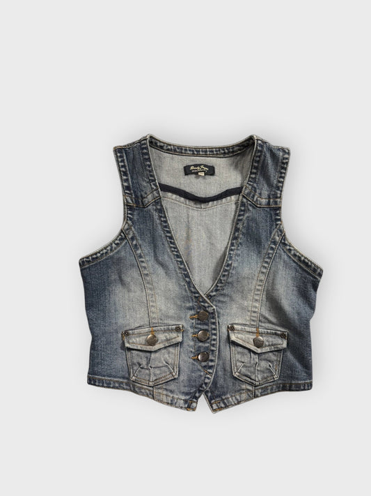 Brody Jeans Blue Denim Vest Women (M)