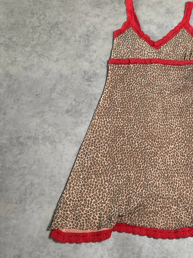 leopard print dress (S)