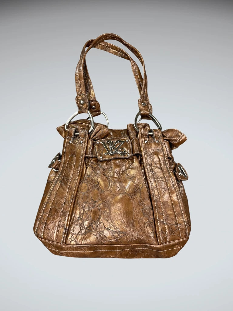 VKZ Kathy Bronze Croc Effect Bag (ONESIZE)