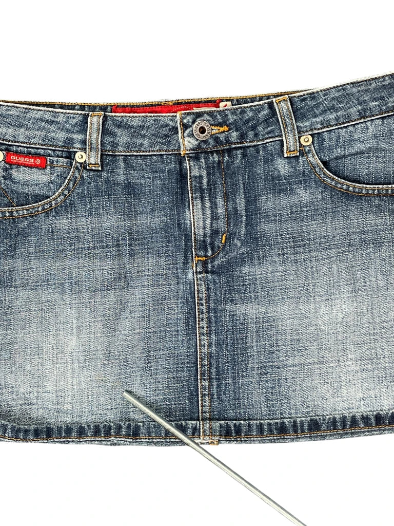 Guess Vintage Blue Denim Skirt (L)