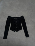 corset long sleeve top