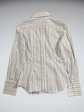 Classic Pinstripe Business Fitted Shirt (S)