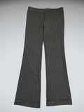 Black Pinstripe Flared Suit Trousers (S)