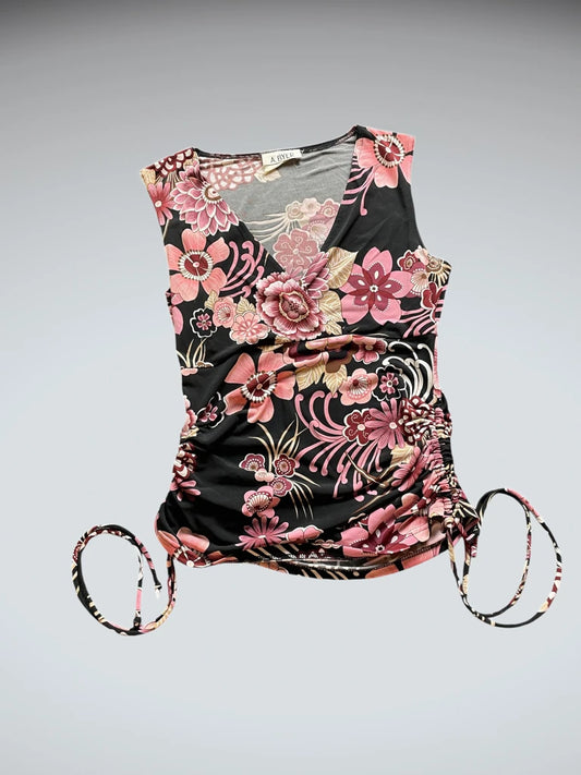 Floral Ruched Top (S)