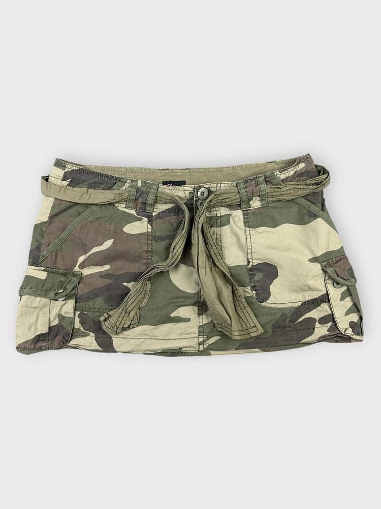 Camouflage Mini Skirt with Tie Waist (W31 / L)