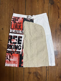White Skirt with Print