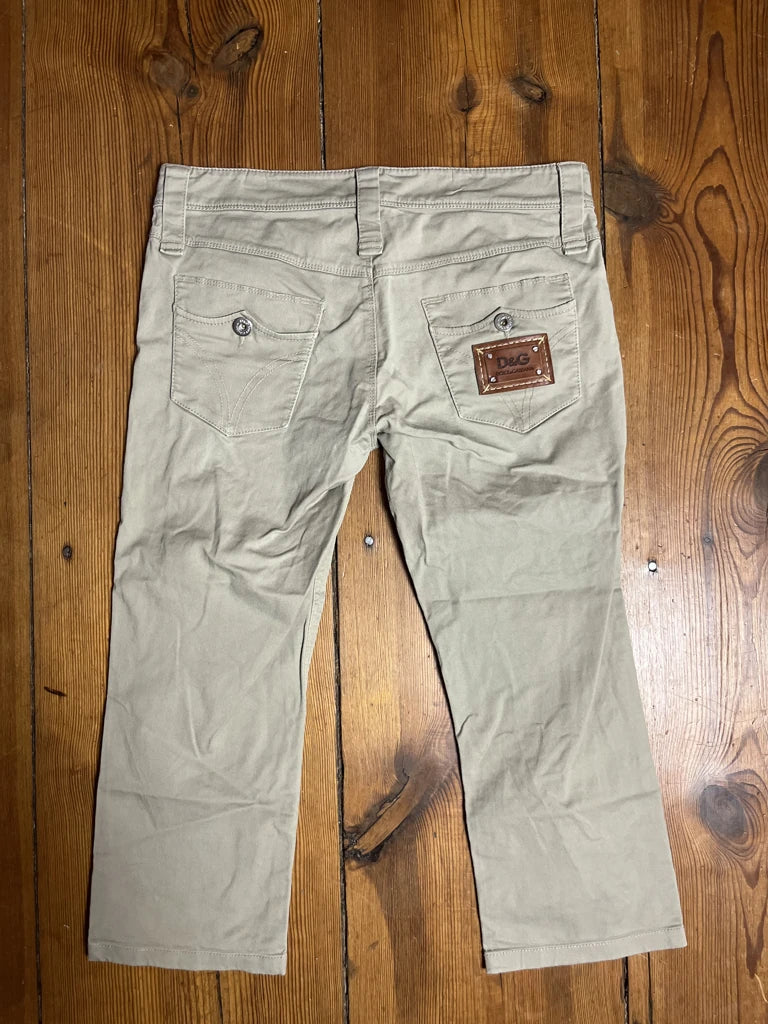 Beige 3/4 Pants