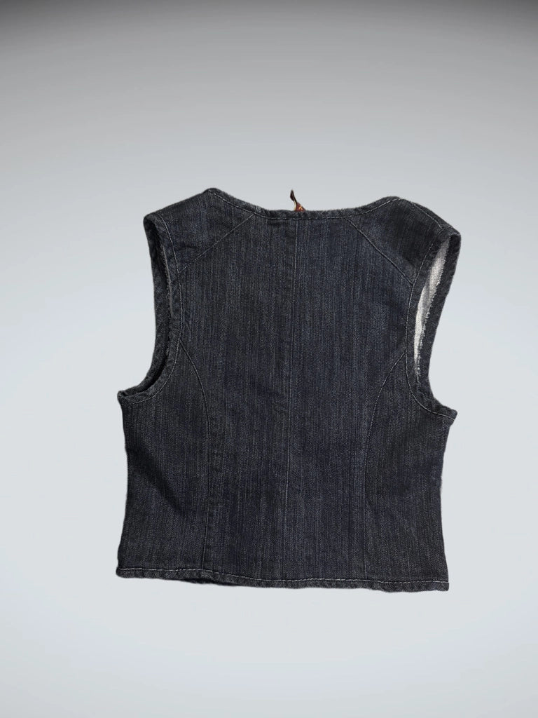 Highway Jeans Blue Denim Vest Women (L)