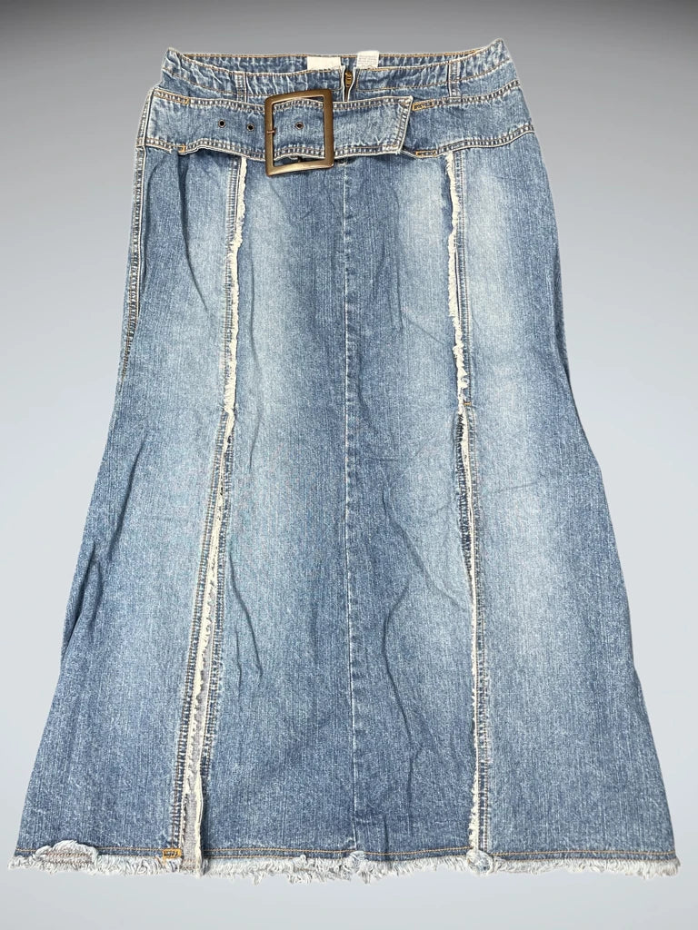 Carolina Blues Long Denim Skirt (XL)