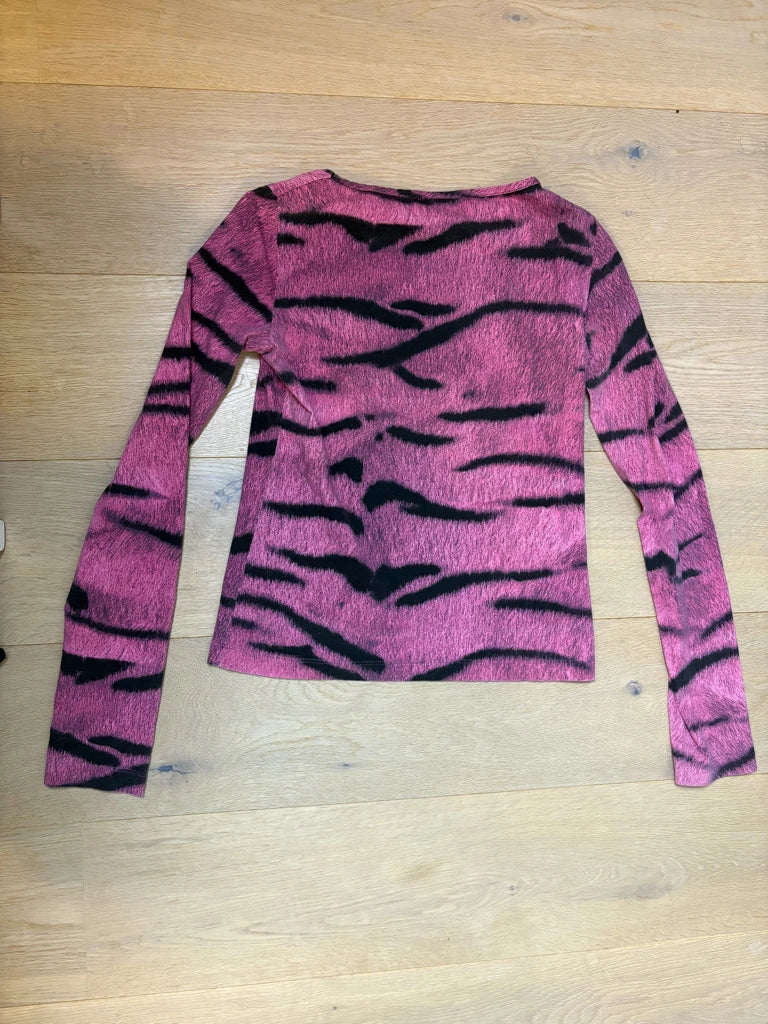Y2K Animal Print Top