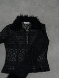 fur lace jacket