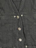 Credentials Black Button Vest Women (S)