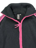Jana Black and Pink Striped Turtle Neck Sweater (XL)