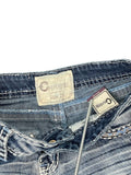 Charme Faded Stripe Denim Hotpants (S)