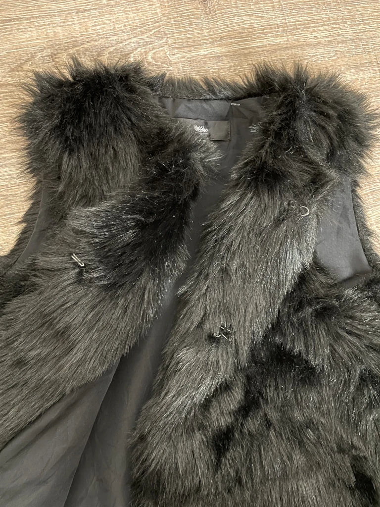 Faux fur vest