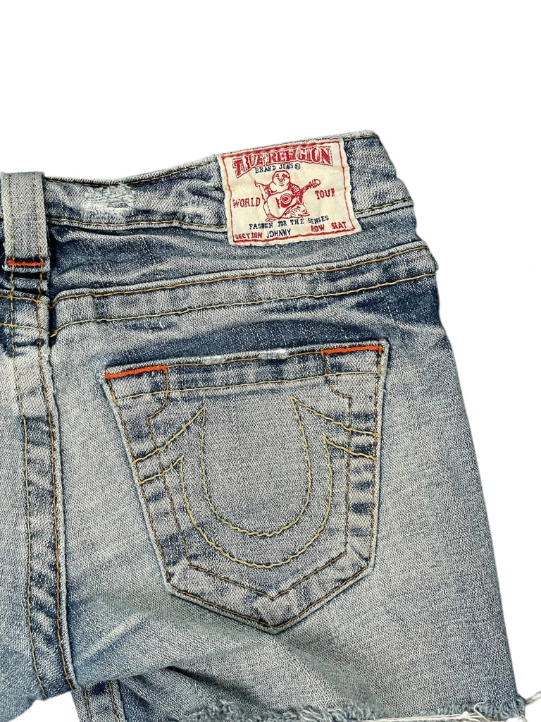 True Religion Light Wash Cutoff Denim Hotpants (XS)