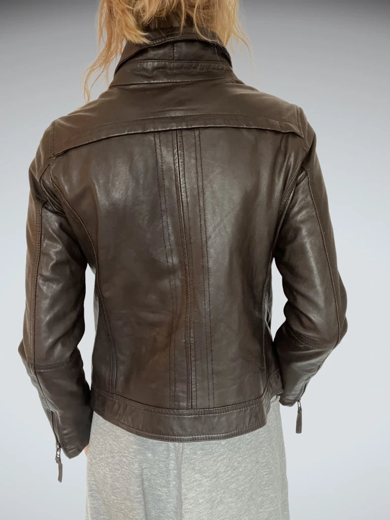 Dark Brown Leather Jacket