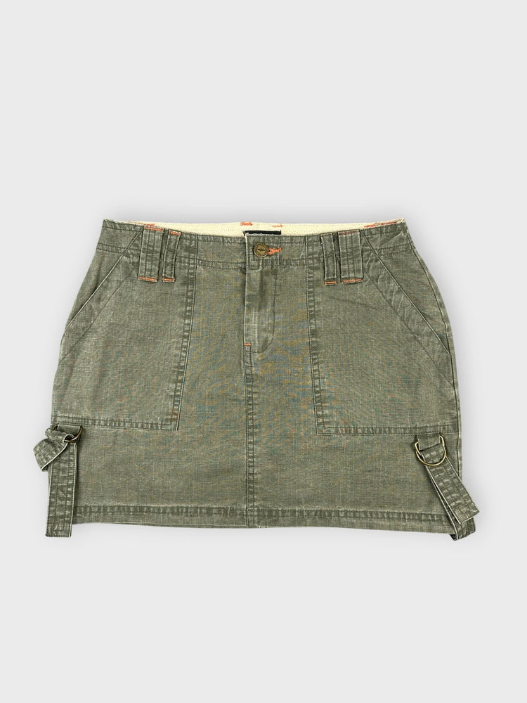 Cool Olive Mini Skirt with Side Straps (W26 / S)