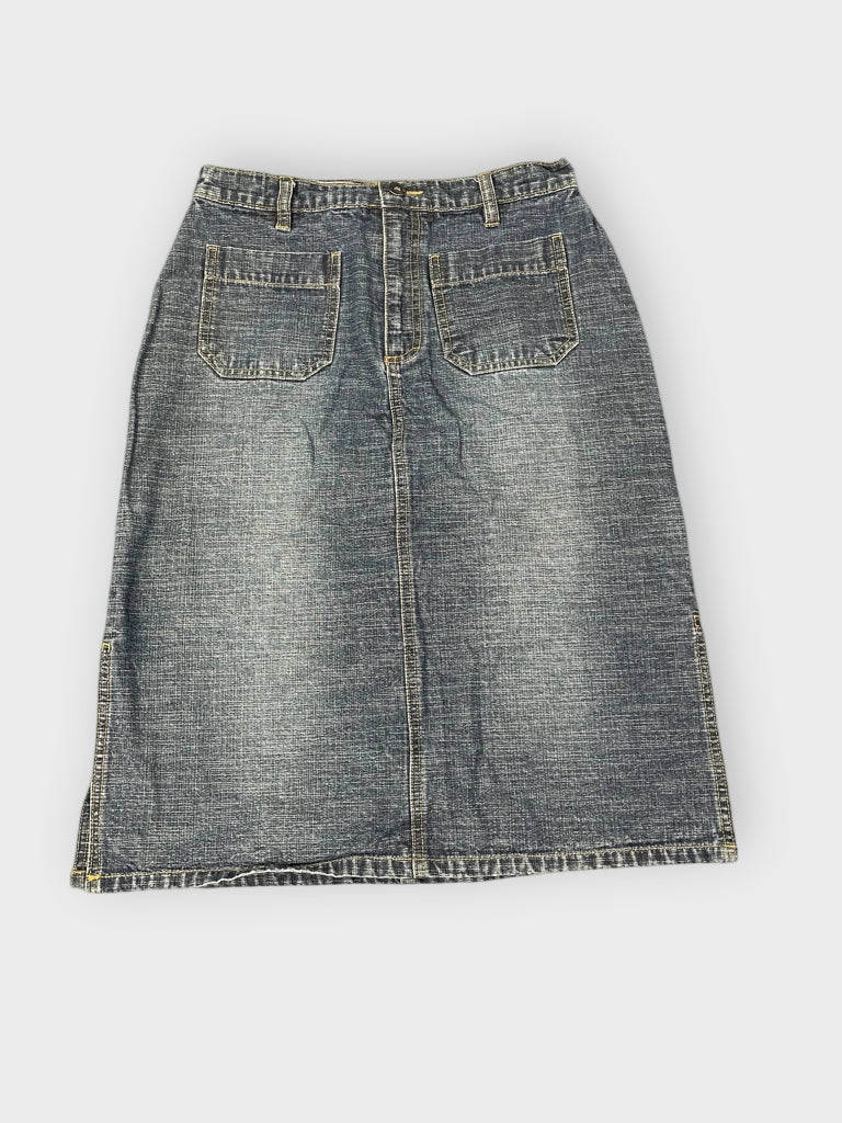 front view, Genuine Sonoma Classic Pocket Denim Skirt, vintage Y2K second hand piece