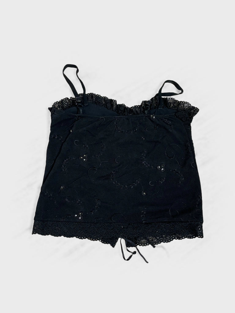 detail view, Zapping Corset, vintage Y2K second hand piece, image 4