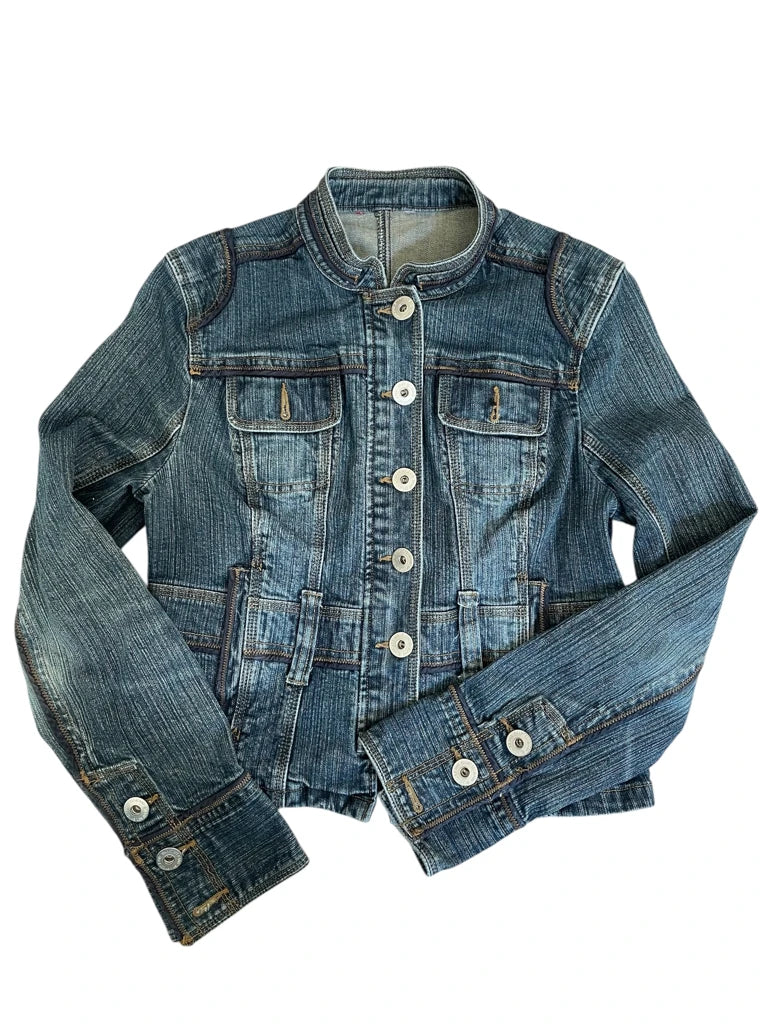 highway boss – cropped jean jacket (M?)