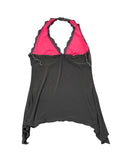 Black Pink Lace Dessous Top (L)