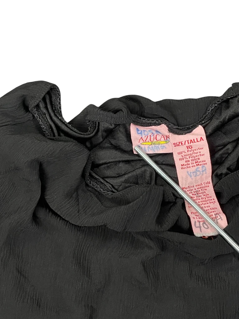Midnight Ruffle Maxi Skirt (M)