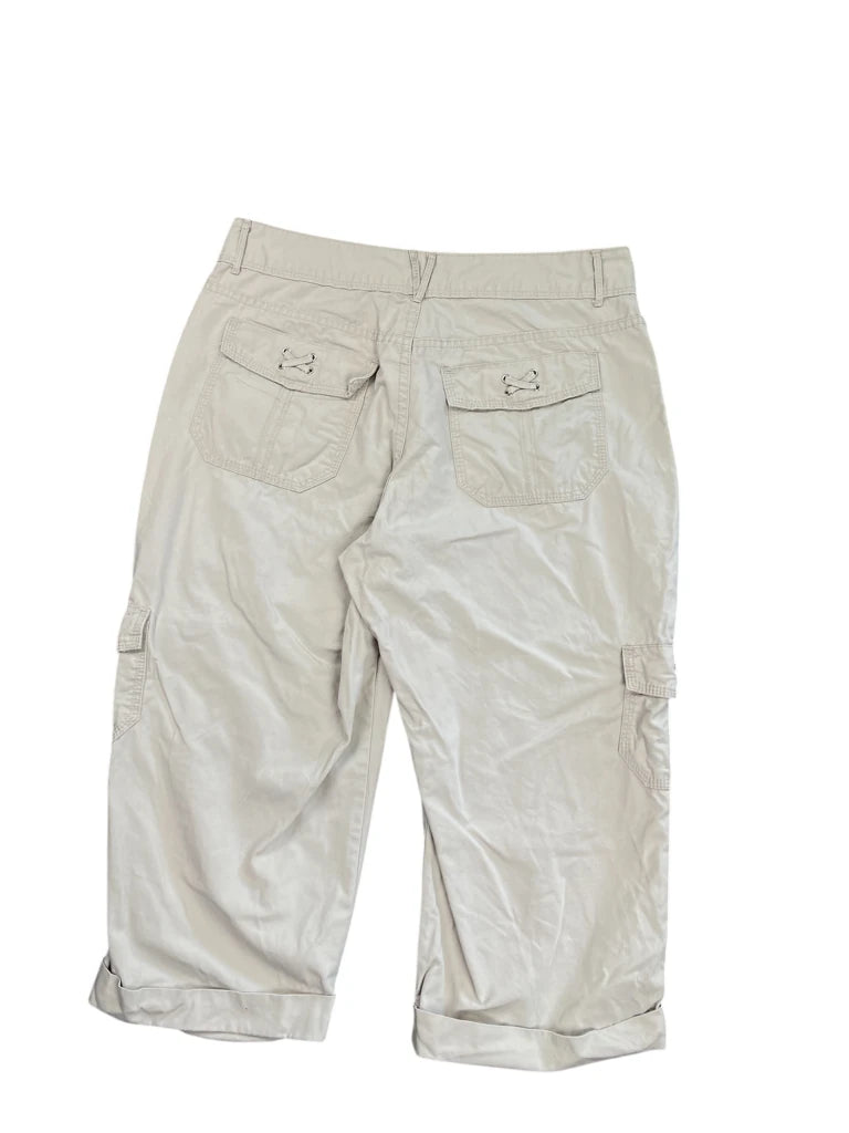 Riders Beige Capri Cargo Pants (M)