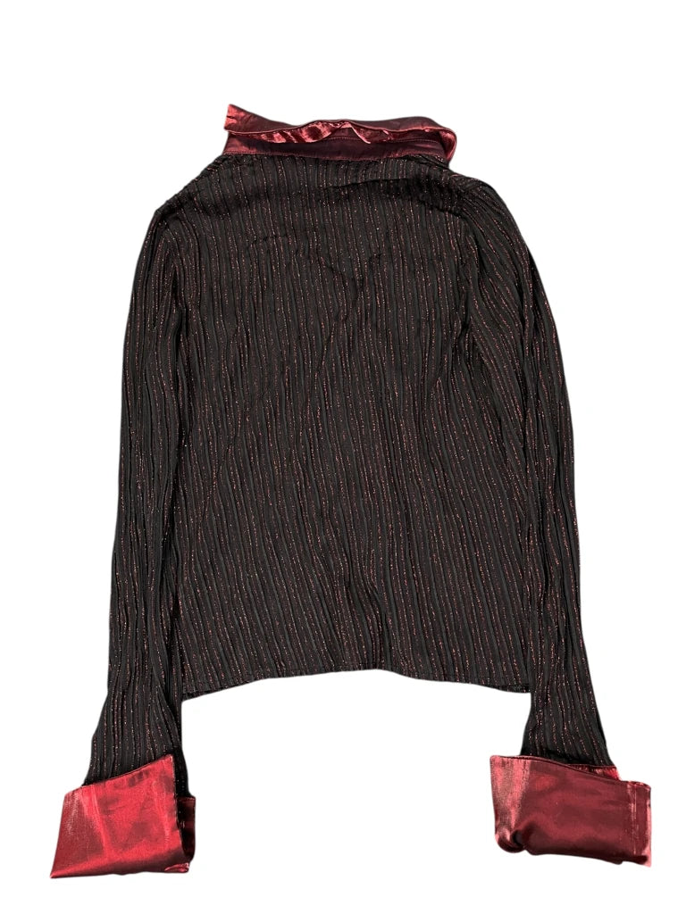 pierre cardin burgundy zip jacket (XS)