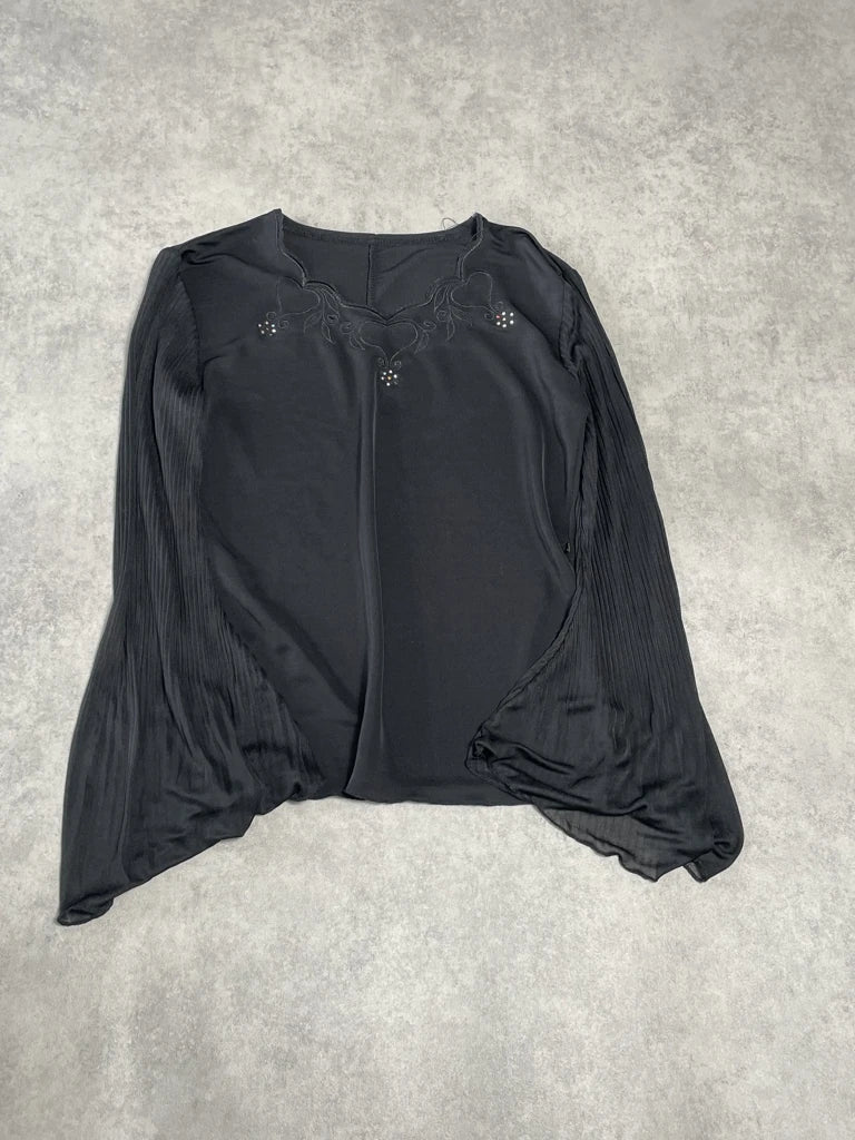 long sleeve top with colourful gems