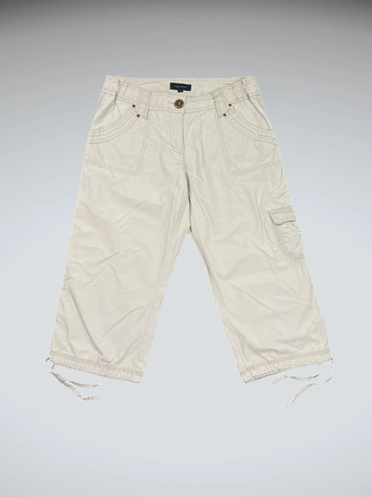 Kiabi Beige Cropped Cargo Pants (S)